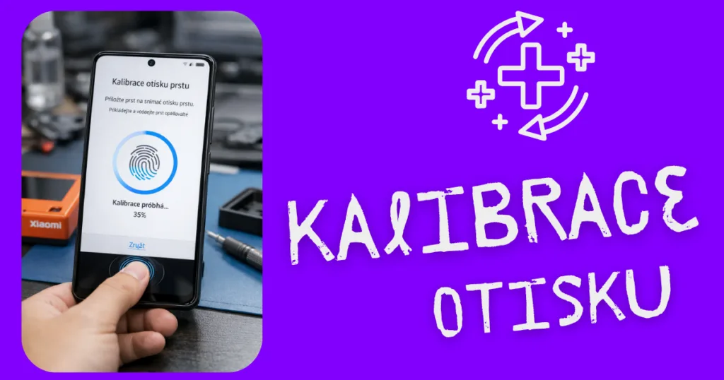 Kalibrace senzoru otisku prstu po výměně displeje