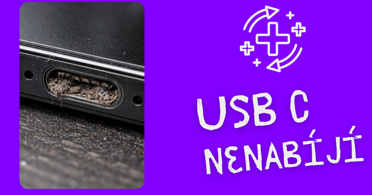 USB C nenabíjí? Stačí vyčistit!