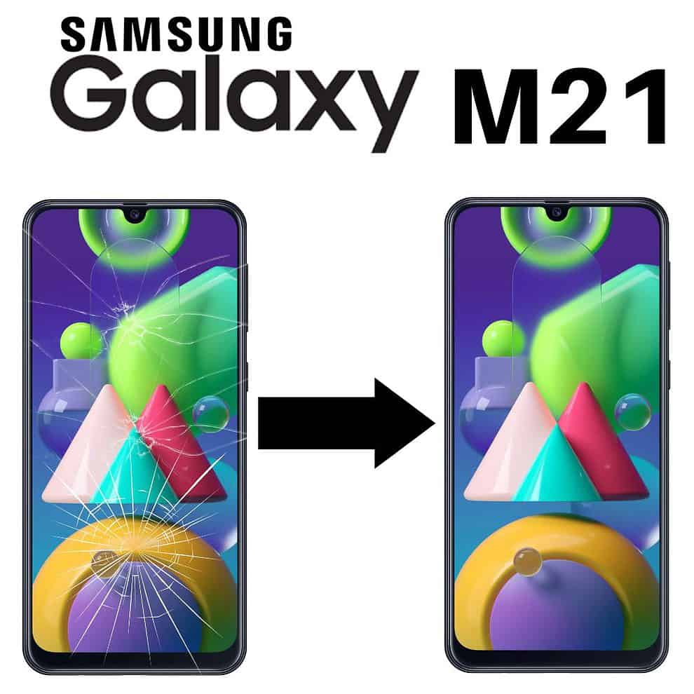 Výměna rozbitého skla Samsung Galaxy M21