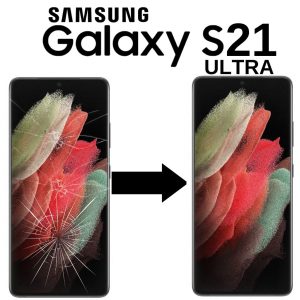 Výměna rozbitého skla displeje Samsung S21 Ultra