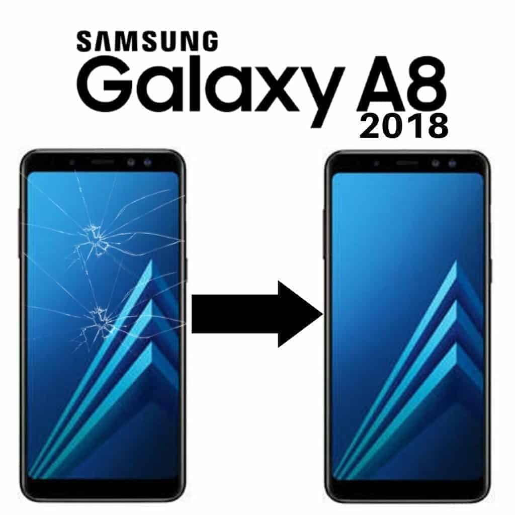 Výměna rozbitého skla displeje Samsung Galaxy A8 2018