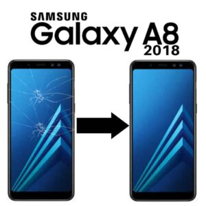 Výměna rozbitého skla displeje Samsung Galaxy A8 2018